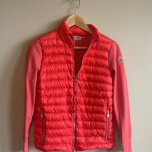 Moncler padded wool vest with sweater zip up - Picture 2 of 9